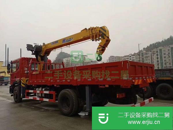 山西出售二手東風單橋10噸隨車吊