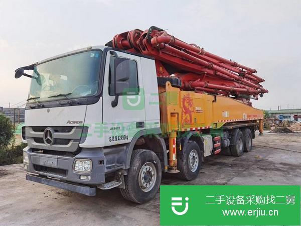 湖南出售二手三一奔馳底盤國四56米泵車