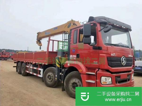 湖北出售二手陜汽德龍前四后八隨車吊