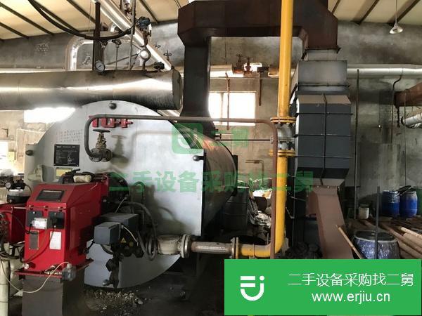 浙江出售二手特富160萬大卡熱風型燃氣導熱油鍋爐