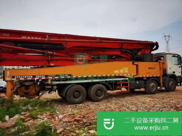 湖南出售二手6節(jié)臂三一泵車，奔馳56米底盤