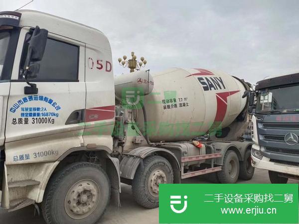 浙江出售二手三一輕量化12方攪拌車