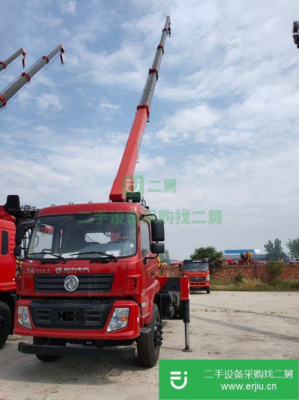 湖北出售二手東風(fēng)后雙橋玉柴270馬力12噸5節(jié)臂吊車