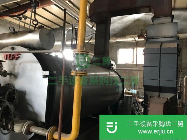 浙江出售二手特富160萬大卡熱風型燃氣導熱油鍋爐