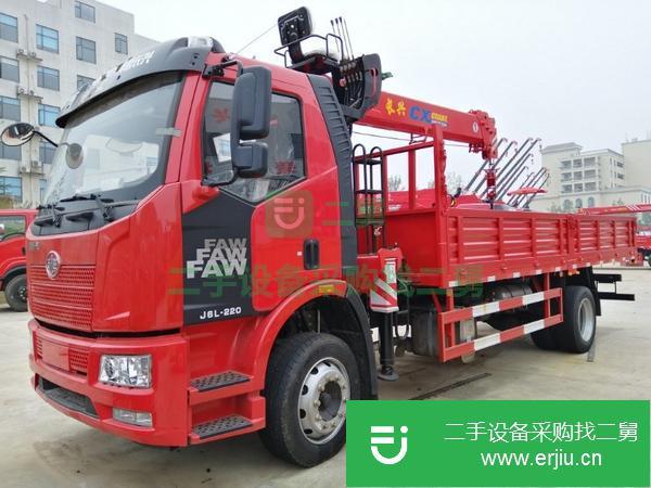 湖北出售二手一汽解放J6單橋隨車吊
