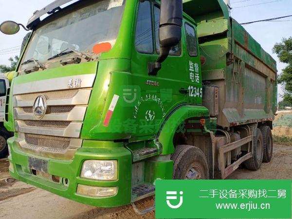 山東出售二手豪瀚后八輪自卸車