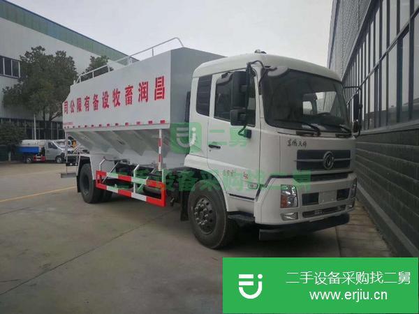 湖南出售二手國五東風天龍40方散裝飼料運輸車