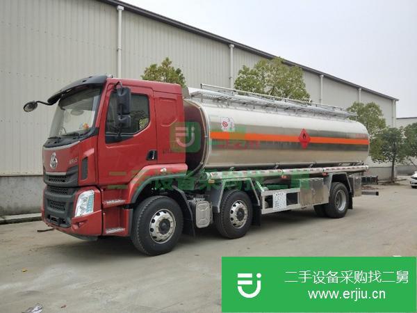 寧夏出售二手東風柳汽小三軸15噸鋁合金加油車