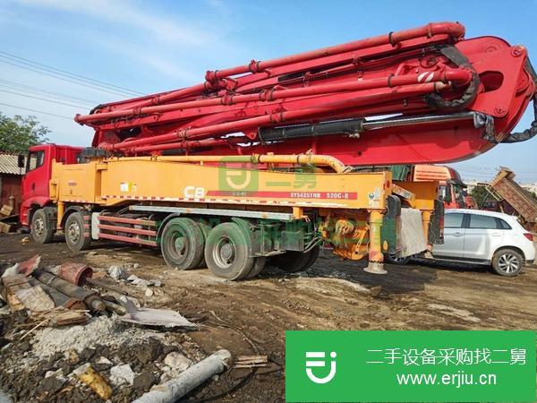 江蘇出售二手三一國五53米泵車