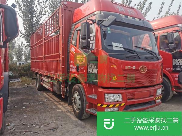 山東出售二手解放6.8米高欄載貨車