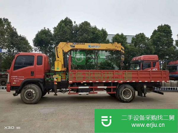 云南出售二手大力神6.3噸四節臂隨車吊