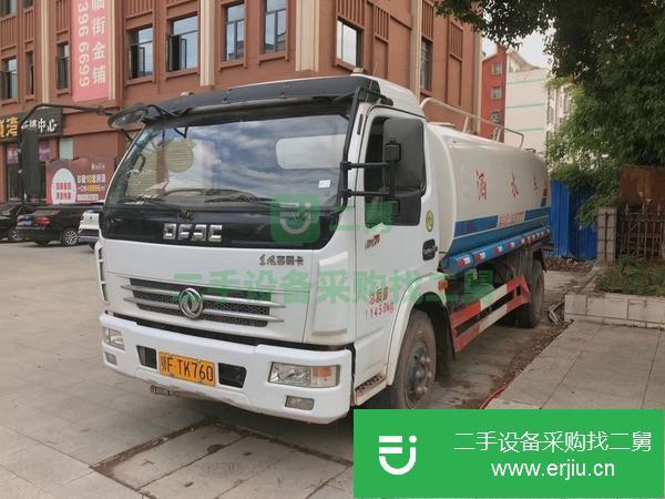 湖北出售二手東風多利卡10方灑水車