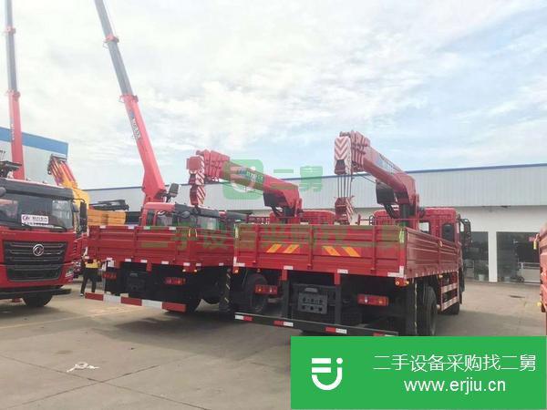 湖北出售二手東風單橋6.1米車廂8噸隨車吊