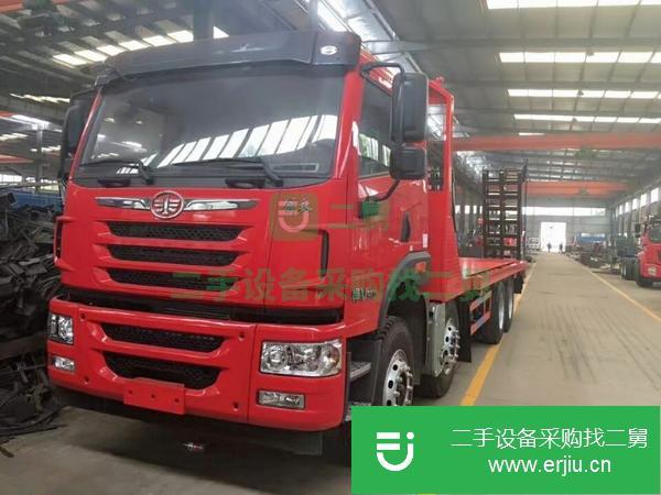 湖北四川二手前四后八平板運輸車 濰柴310馬力