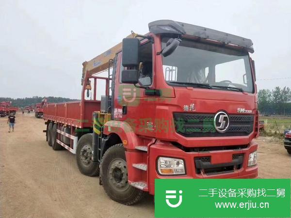 湖北出售二手陜汽德龍前四后八隨車吊