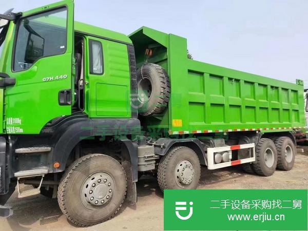 山東出售前四后八汕德卡自卸車，440馬力