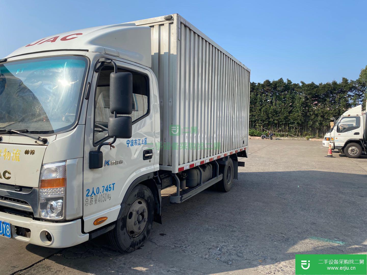 浙江出售二手江淮帥鈴箱式貨車