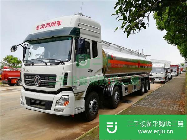 山東出售二手東風(fēng)天龍前四后八鋁合金油罐車