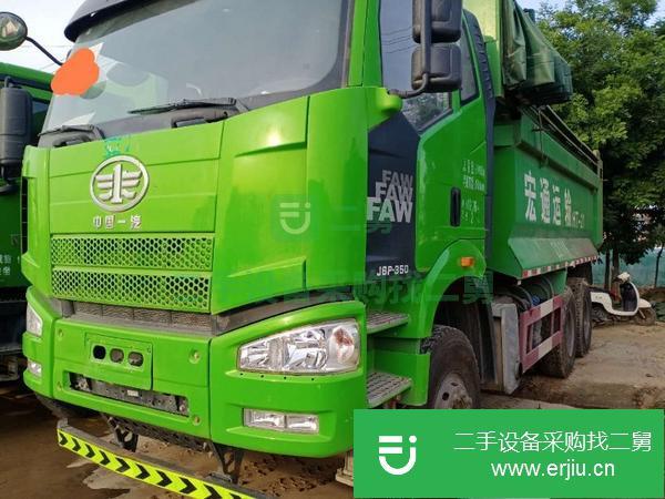 山東出售二手解放后八輪自卸車