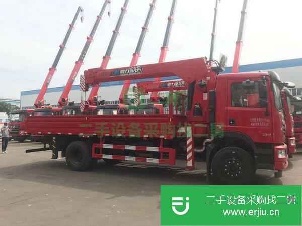 湖北出售二手東風單橋6.1米車廂8噸隨車吊