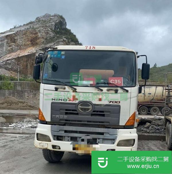 廣西出售二手日野700大10方攪拌車