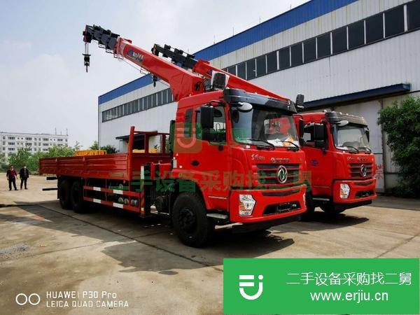 陜西出售二手東風后八輪12噸隨車吊