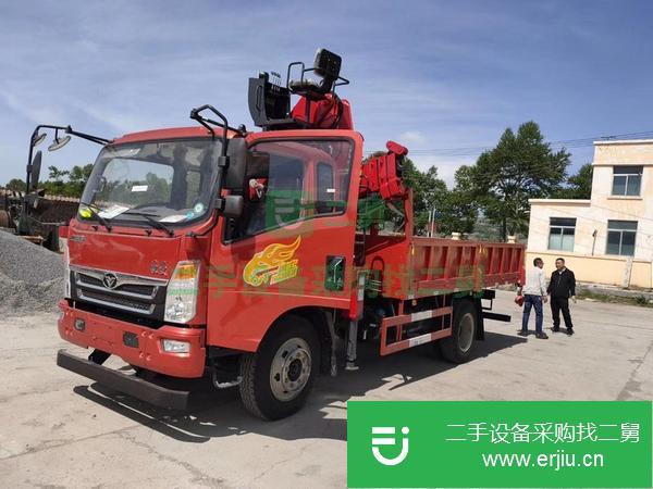 廣東出售二手重汽5噸折臂隨車吊