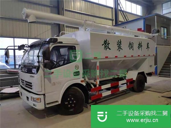 江西出售二手東風多利卡12方散裝飼料運輸車