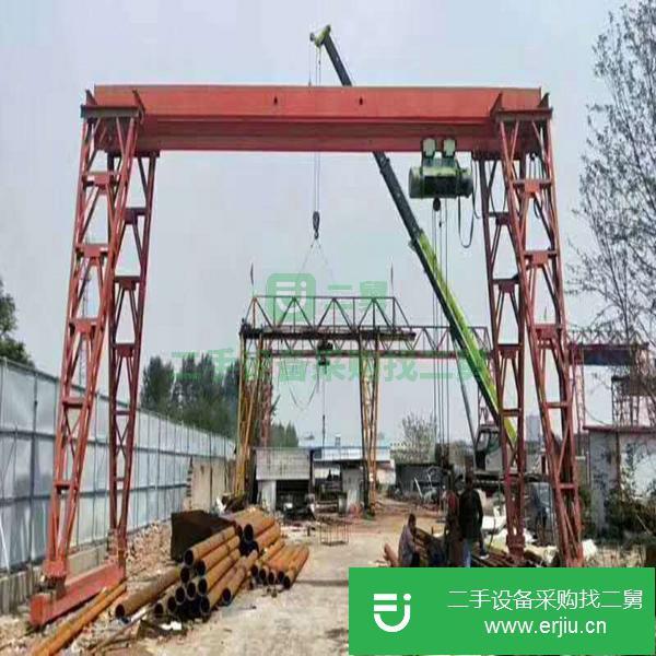 福建出售二手10t跨度16.5米高度7米門式包廂龍門吊