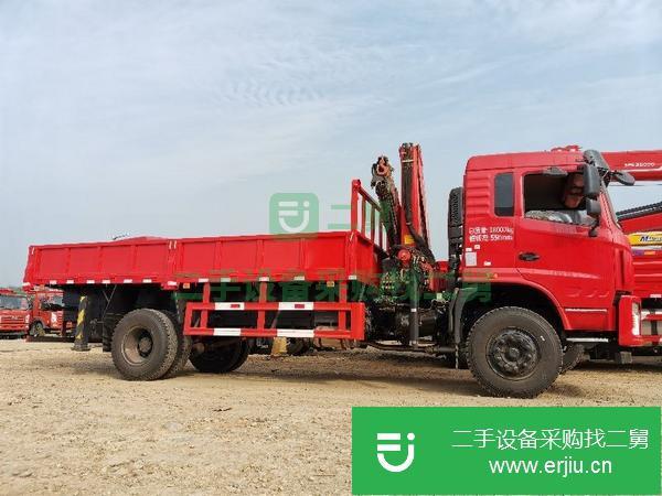廣東出售二手東風D3單橋6.3噸折臂隨車吊