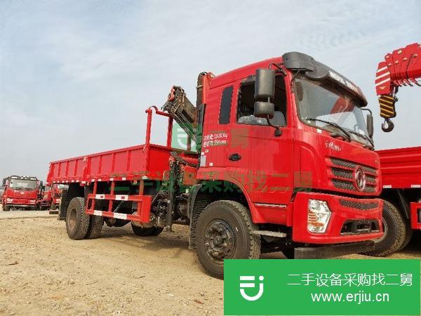 廣東出售二手東風D3單橋6.3噸折臂隨車吊