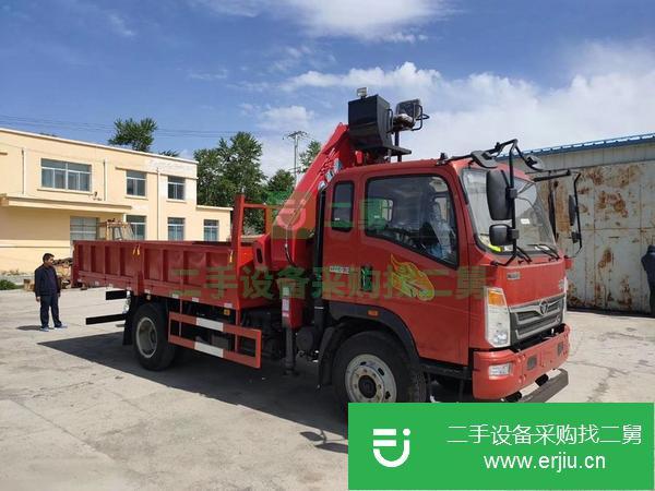 廣東出售二手重汽5噸折臂隨車吊