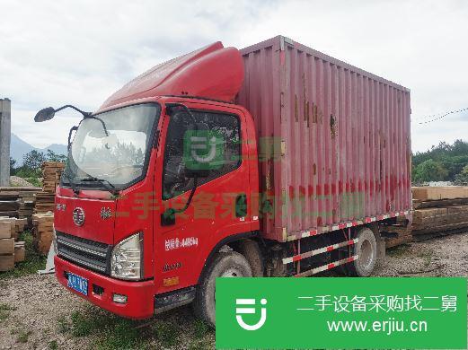 浙江出售二手解放前二后四箱式貨車