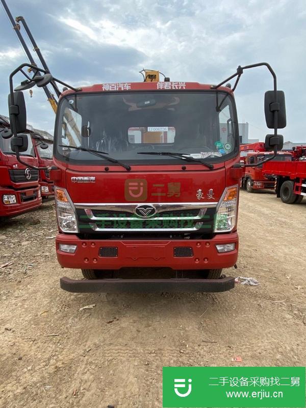 廣西出售二手重汽豪曼6.3噸隨車吊