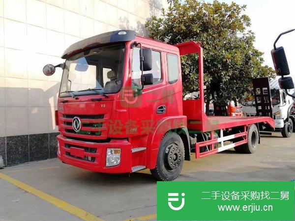 湖北出售二手解放J6前四后八平板運輸車