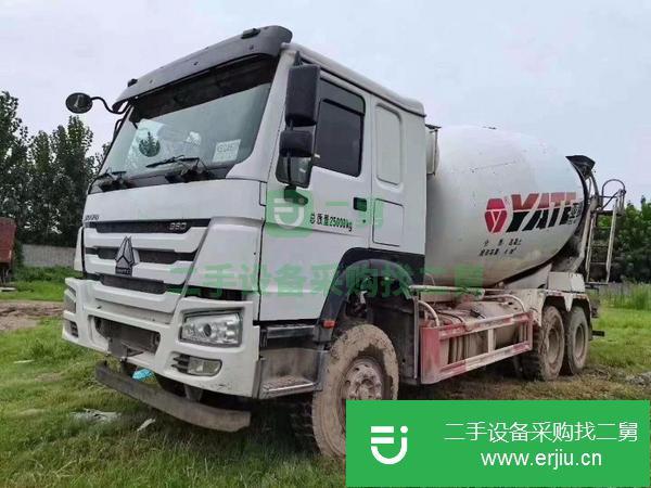甘肅出售二手豪沃16方攪拌罐車