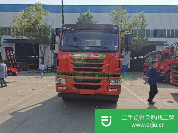 湖北出售二手解放悍V前四后八平板運輸車