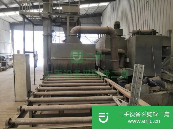 河北出售通過式拋丸機,寬1.6米高500,六臺11千瓦高效拋丸器