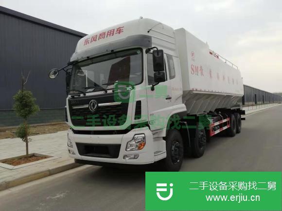 海南出售二手東風(fēng)天龍20噸散裝飼料運(yùn)輸車