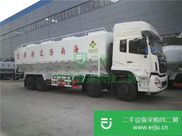 海南出售二手東風(fēng)天龍20噸散裝飼料運(yùn)輸車