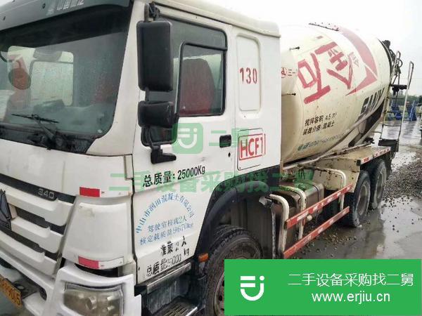 山西出售二手豪沃國四大十二方攪拌車