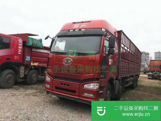 江西出售二手一汽解放高欄前四后八貨車