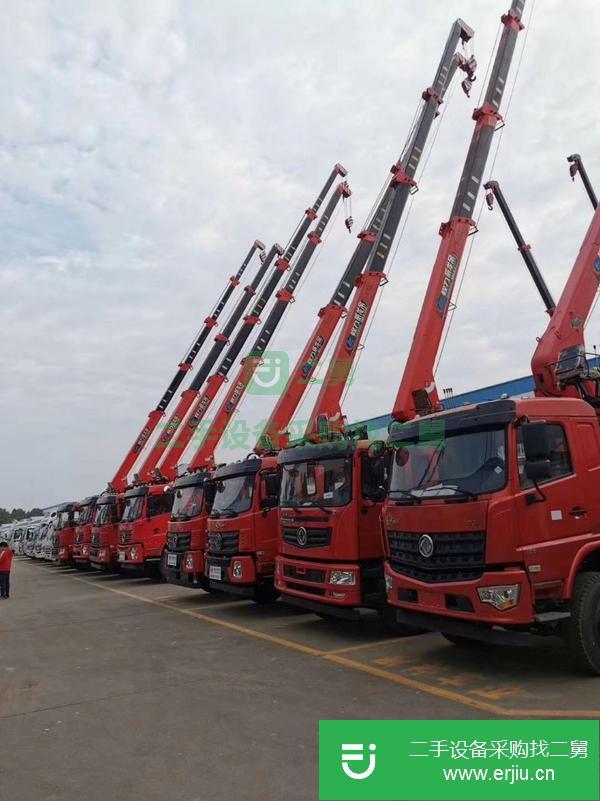 陜西出售二手東風后八輪12噸隨車吊