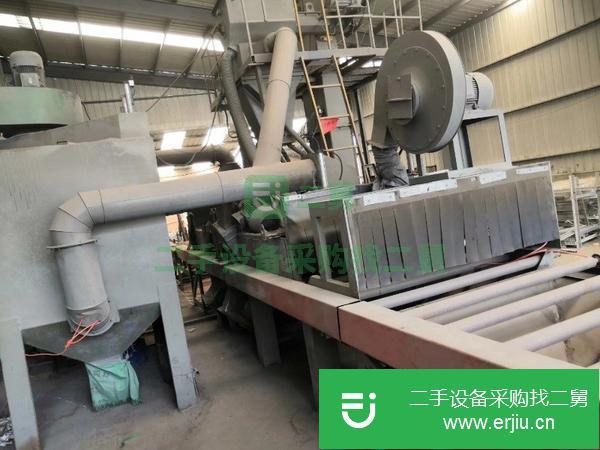 河北出售通過式拋丸機,寬1.6米高500,六臺11千瓦高效拋丸器