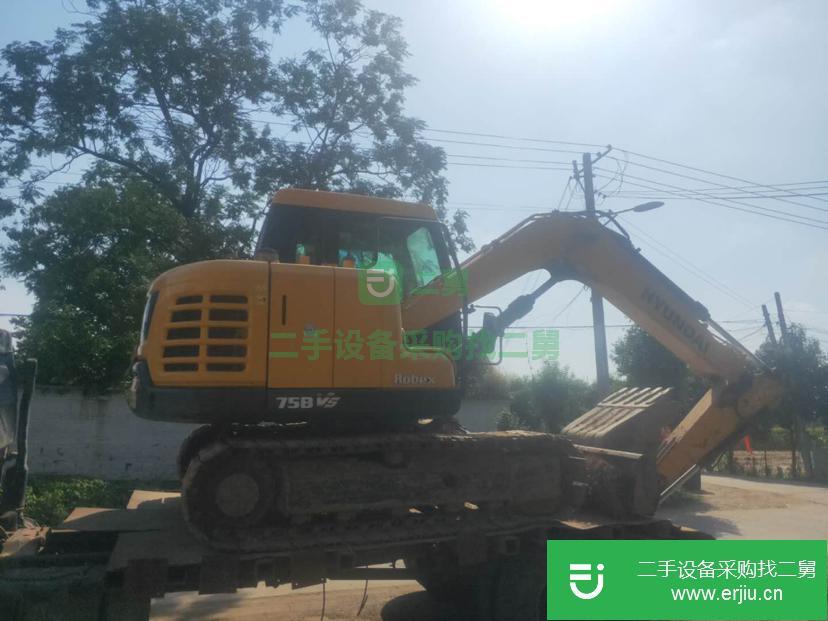 河南出售二手現代75VS挖掘機
