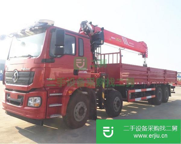 山西出售二手東風12噸后八輪隨車吊