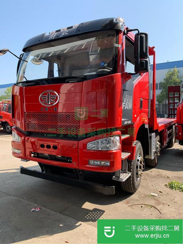 廣西出售二手一汽解放前四后八平板運輸車