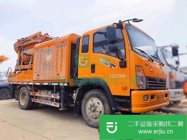 湖南出售二手三民重科攪拌車載泵
