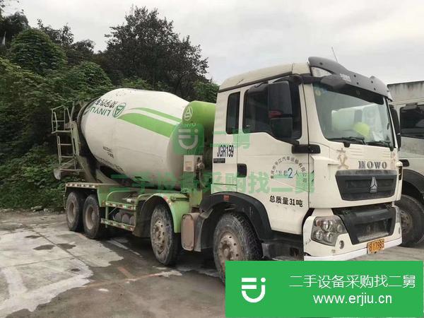 河北出售二手豪沃輕量化前四后八攪拌車