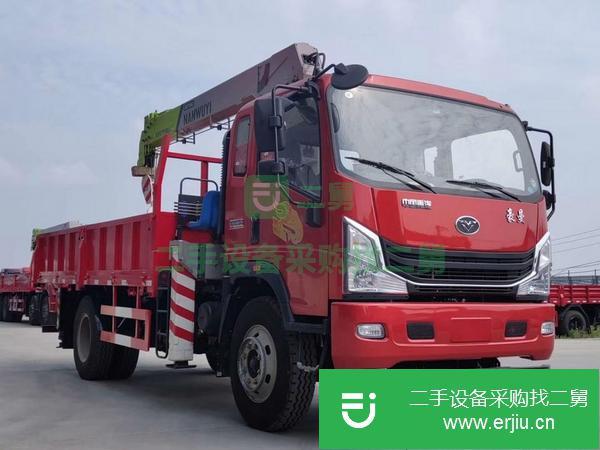 四川出售二手重汽王牌8噸隨車吊